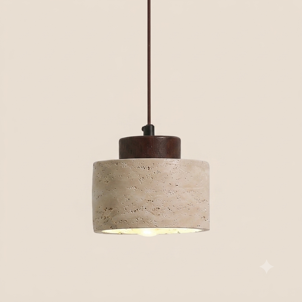 Rustic Stone Pendant Light | Wabi-Sabi Style · Homefinn