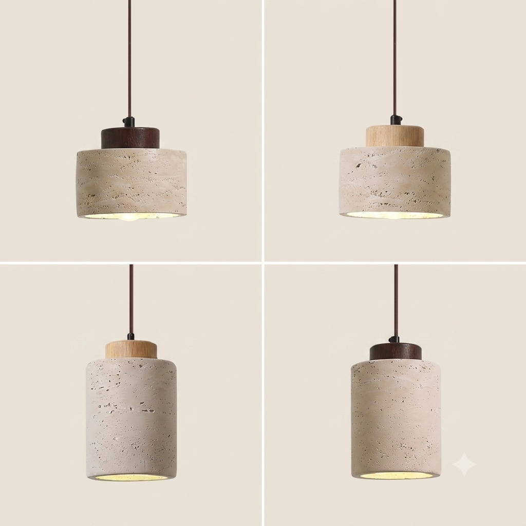 Rustic Stone Pendant Light | Wabi-Sabi Style · Homefinn