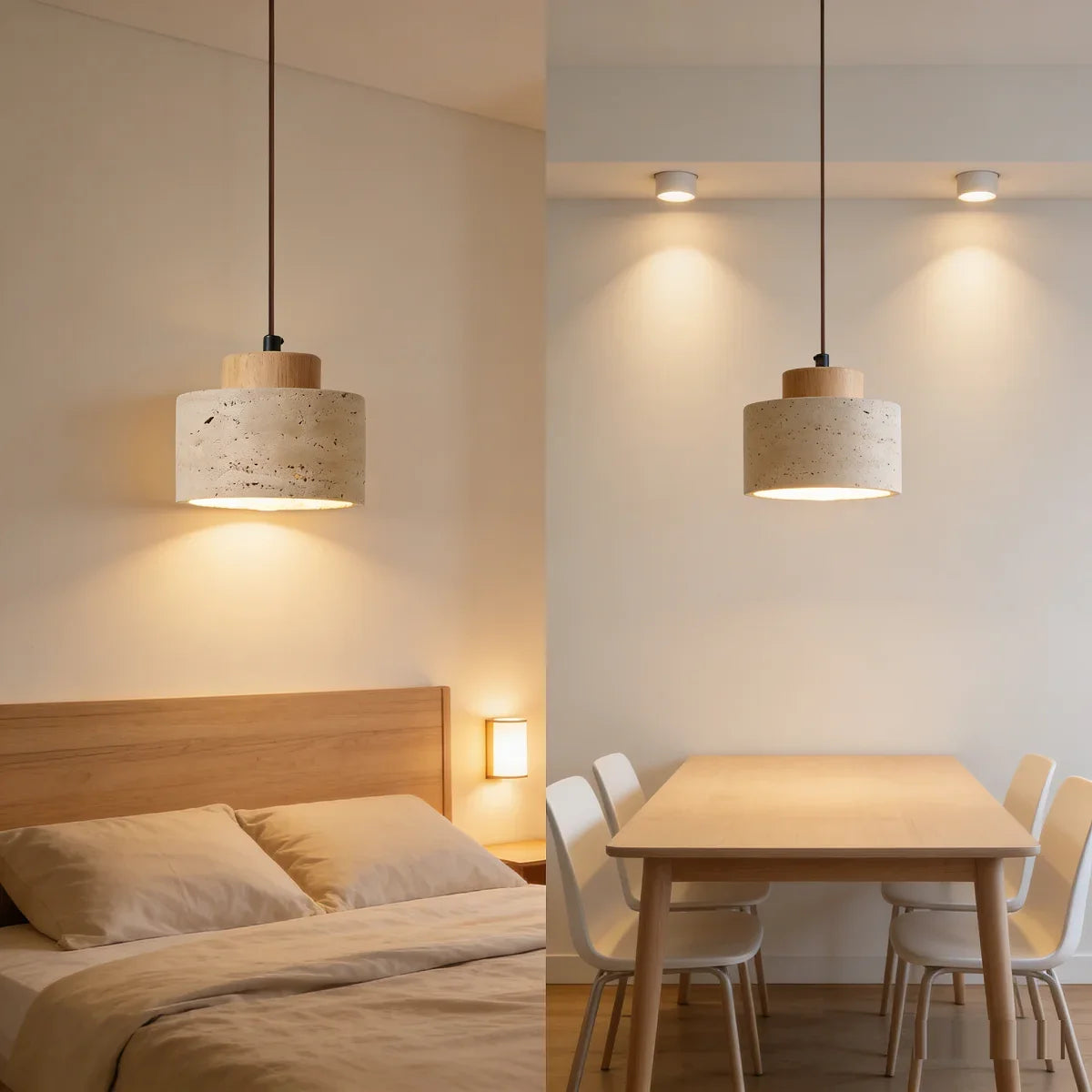 Rustic Stone Pendant Light | Wabi-Sabi Style · Homefinn