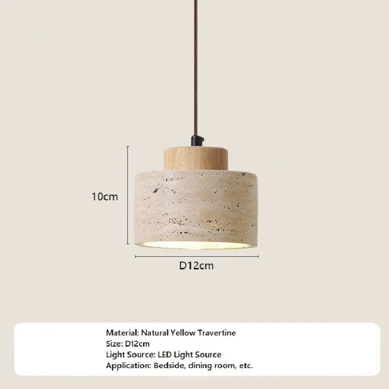 Rustic Stone Pendant Light | Wabi-Sabi Style · Homefinn