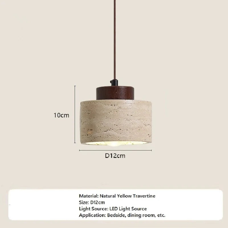 Rustic Stone Pendant Light | Wabi-Sabi Style · Homefinn
