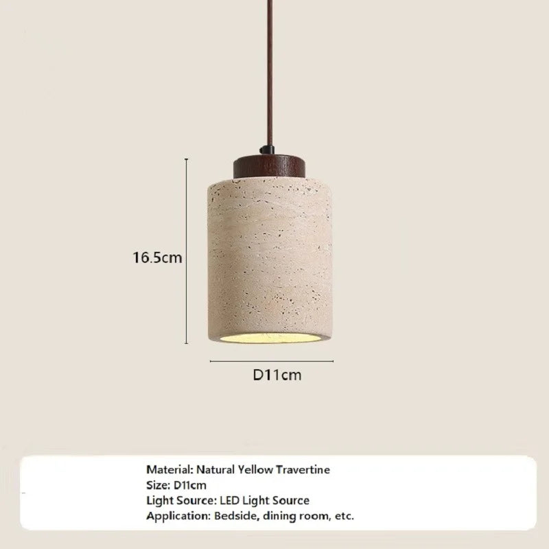 Rustic Stone Pendant Light | Wabi-Sabi Style · Homefinn