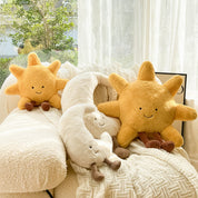 Sun Plush Cushion | Smiling Face · Homefinn