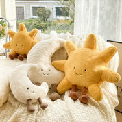 Sun Plush Cushion | Smiling Face · Homefinn