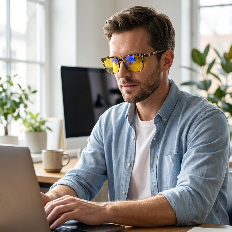 SunSet | Blue Light Blocking Glasses | Night Vision UV Protection • Homefinn