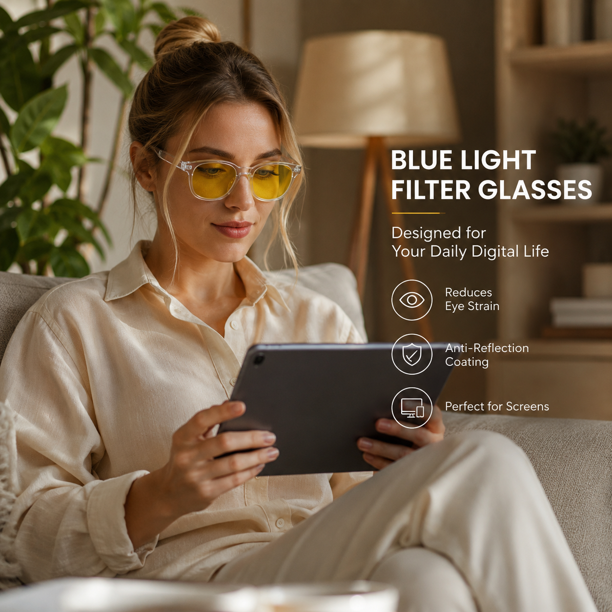 SunSet | Blue Light Blocking Glasses | UV Protection Screen Eyewear • Homefinn