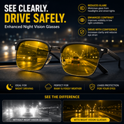 SunSet | Night Driving Glasses | Anti Glare Eyewear • Homefinn