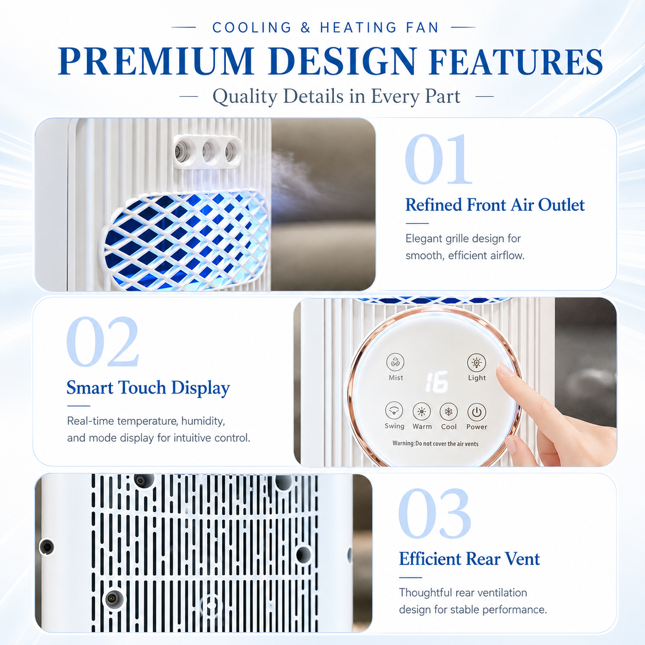 Tower Air Cooler And Heater | Remote Control · Homefinn
