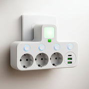 Wall Mounted Power Strip | USB Ports · Homefinn