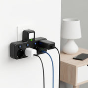 Wall Mounted Power Strip | USB Ports · Homefinn
