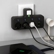Wall Mounted Power Strip | USB Ports · Homefinn