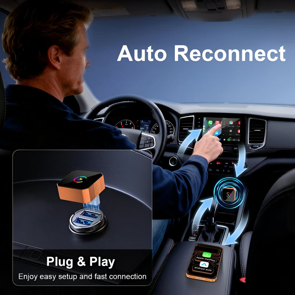 Wireless CarPlay Adapter | USB Plug · Homefinn