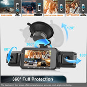 Wireless Dash Cam | Four Camera · Homefinn