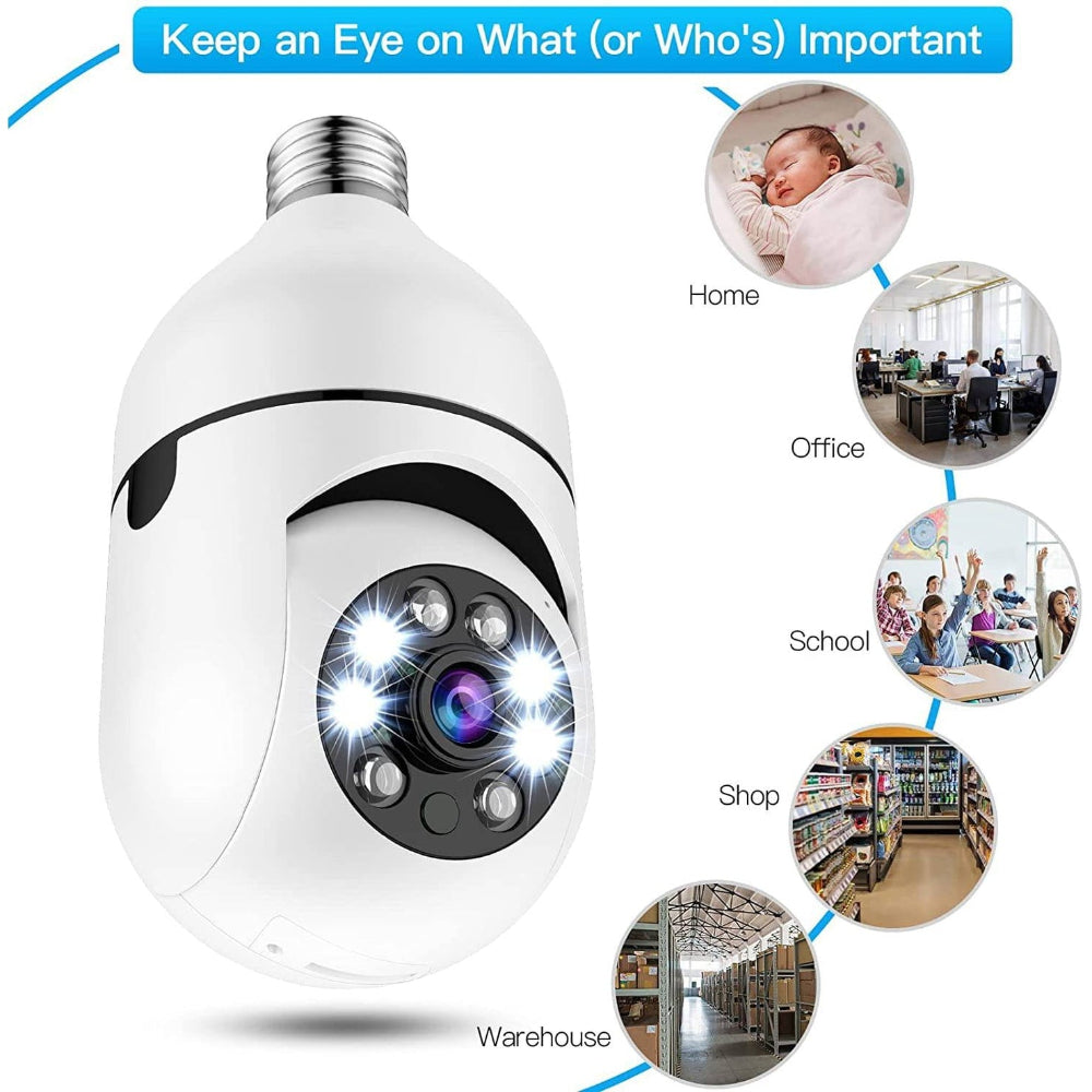 Wireless Security Camera Bulb | Night Vision · Homefinn