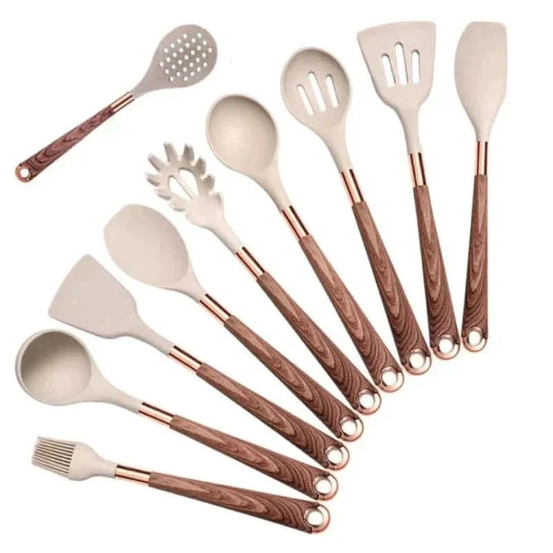 Kitchen Utensil Set | Cooking Utensil Set With Holder-Kitchen Utensil Set-Homefinn