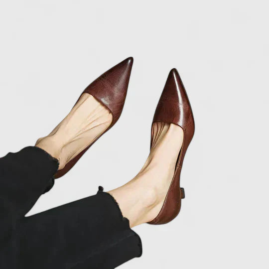 Elizabeth | Women Classic Pointed Toe Low Heel Pumps - Image 6