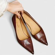 Elizabeth | Women Classic Pointed Toe Low Heel Pumps - Image 7