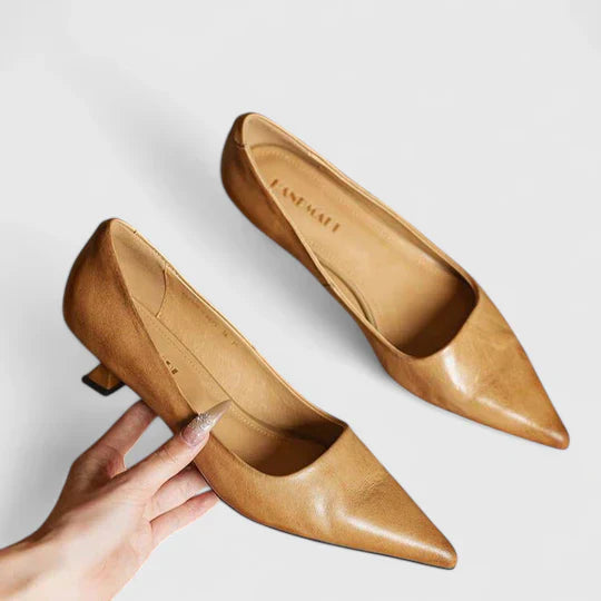 Elizabeth | Women Classic Pointed Toe Low Heel Pumps - Image 10