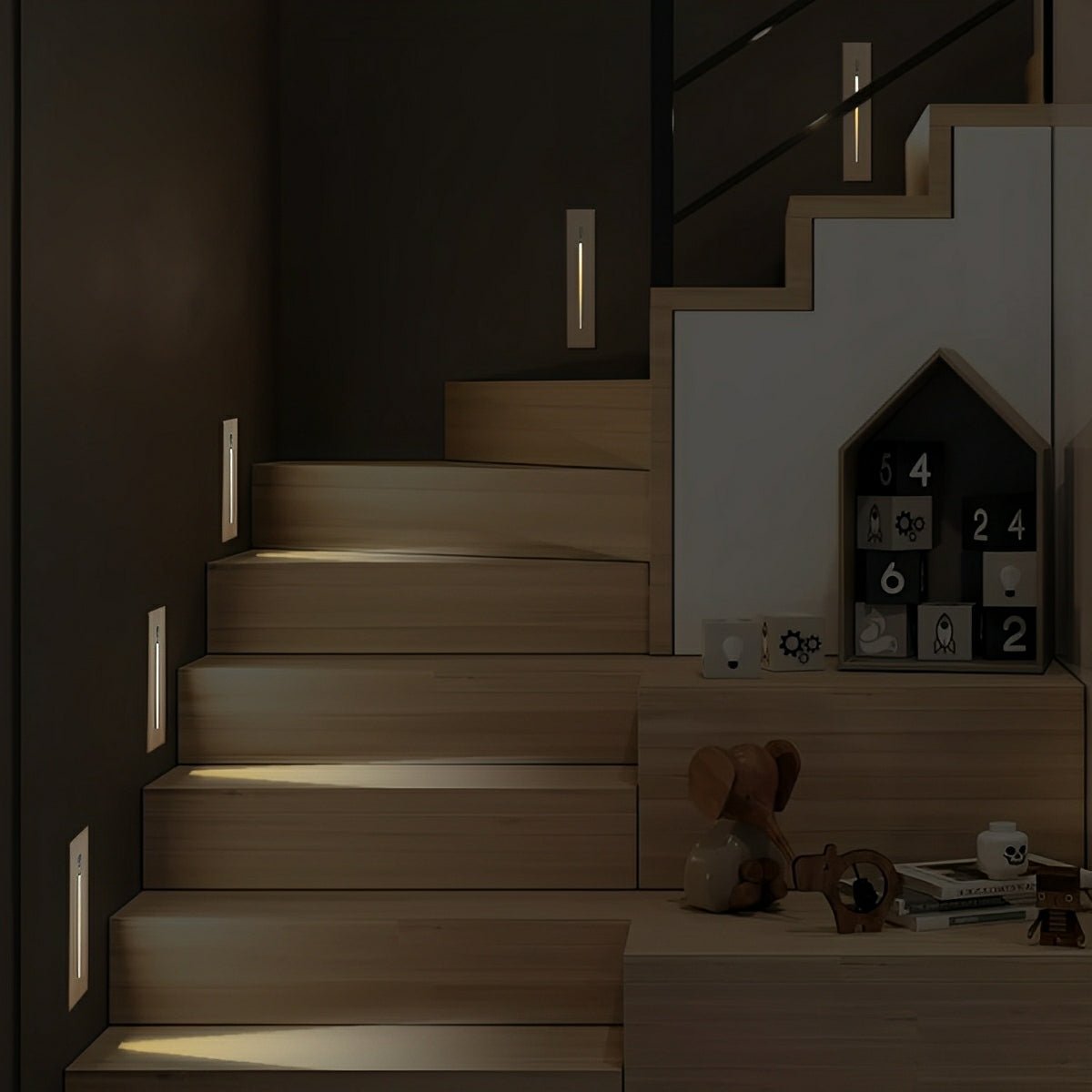 Modern LED Step Lights | Minimalist Stair Wall Lighting-Stair Light-Homefinn
