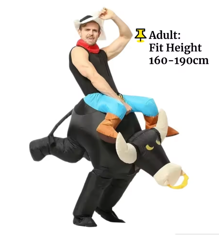 Inflatable Rider Costume | Western Dress Up Play