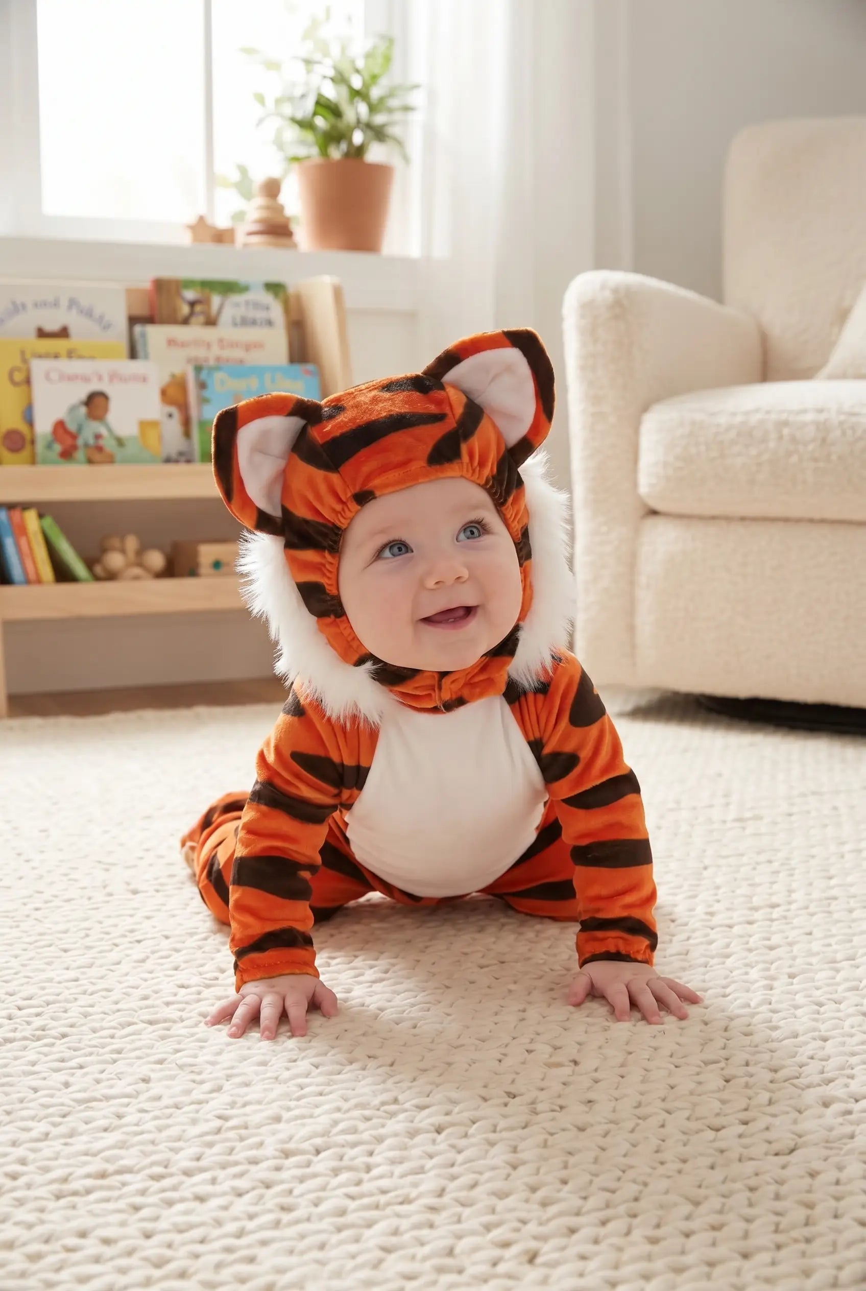 Kids' Tiger Costume | Hooded Animal Dress Up