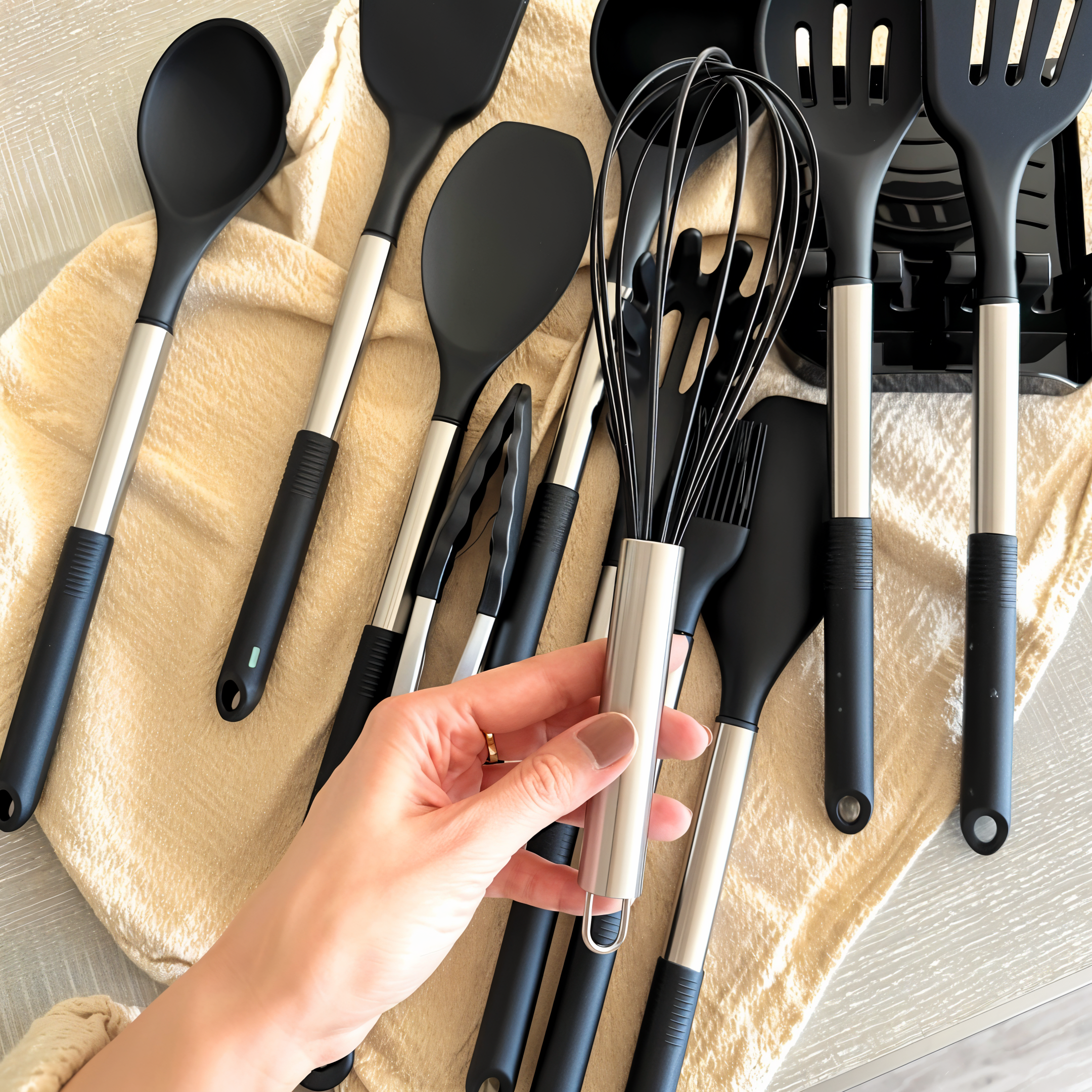 Kitchen Utensil Set | Cooking Tool Holder Set-Kitchen Tools-Homefinn