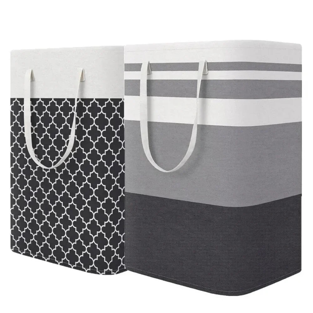 75L Waterproof Laundry Basket | Foldable Fabric Clothes Hamper with Handles - Image 8