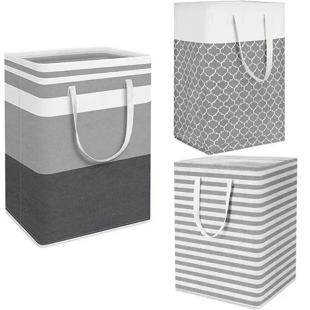 75L Waterproof Laundry Basket | Foldable Fabric Clothes Hamper with Handles - Image 10