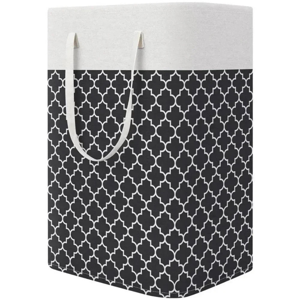 75L Waterproof Laundry Basket | Foldable Fabric Clothes Hamper with Handles - Image 5