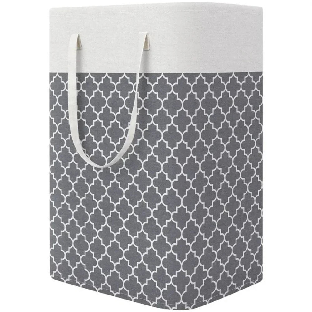 75L Waterproof Laundry Basket | Foldable Fabric Clothes Hamper with Handles - Image 6