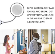 LED Magnifying Mirror | Flexible Vanity Mirror-Mirror-Homefinn