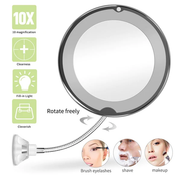 LED Magnifying Mirror | Flexible Vanity Mirror-Mirror-Homefinn