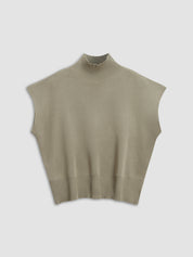 Women Mock Neck Top | Short Sleeve T-Shirt-Women Top-Homefinn