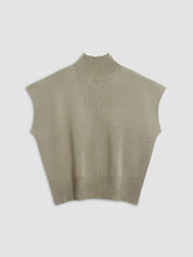 Women Mock Neck Top | Short Sleeve T-Shirt-Women Top-Homefinn