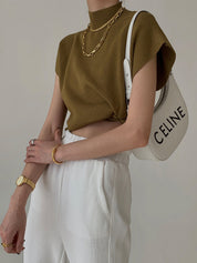 Women's Top | Sleeveless Shirt-Women Top-Homefinn