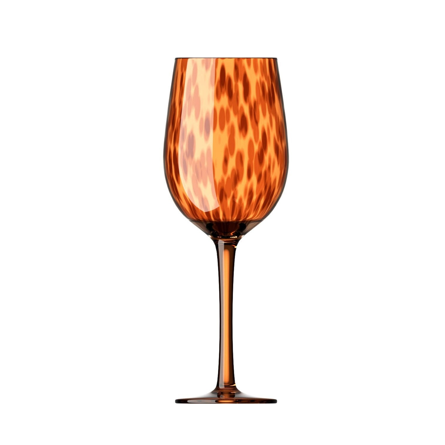 Leopard Pattern Wine Glass | Stemmed Beverage Glass Dining Use-Glass-Homefinn