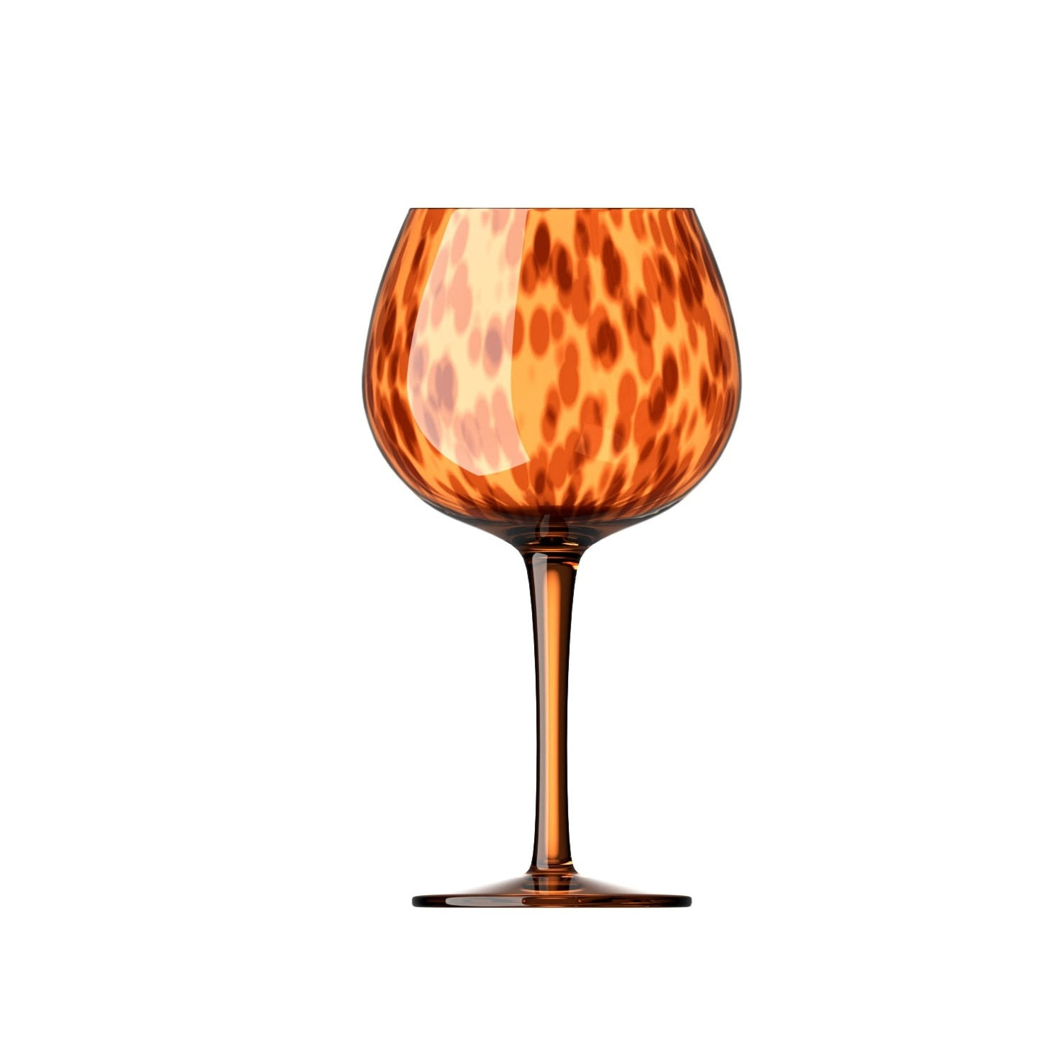Leopard Pattern Wine Glass | Stemmed Beverage Glass Dining Use-Glass-Homefinn