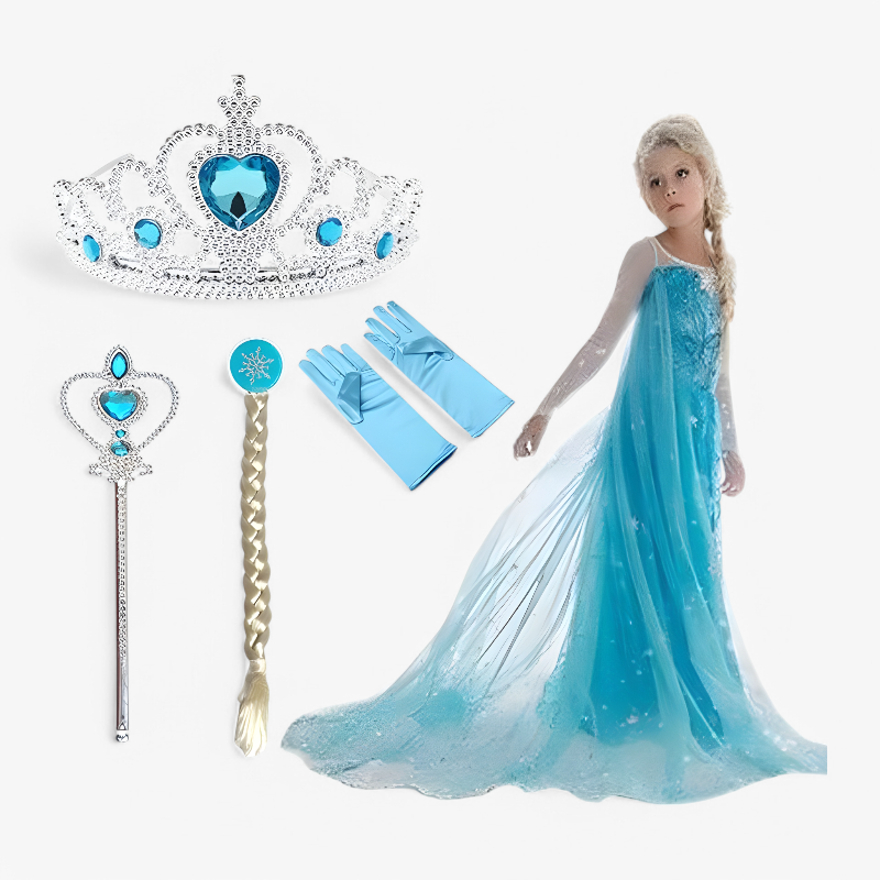 Ice Princess Costume | Princess Dress For Kids-Kids Costume-Homefinn