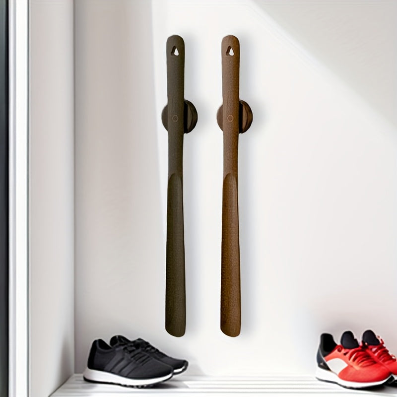 Wooden Shoe Horn | Shoe Horn With Wall Mount-Shoe Horn-Homefinn
