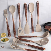 Kitchen Utensil Set | Cooking Utensil Set With Holder-Kitchen Utensil Set-Homefinn