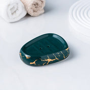 Marble Pattern Bathroom Accessory Set | Matching Dispenser Storage Countertop Use-Bathroom Accessory Set-Homefinn