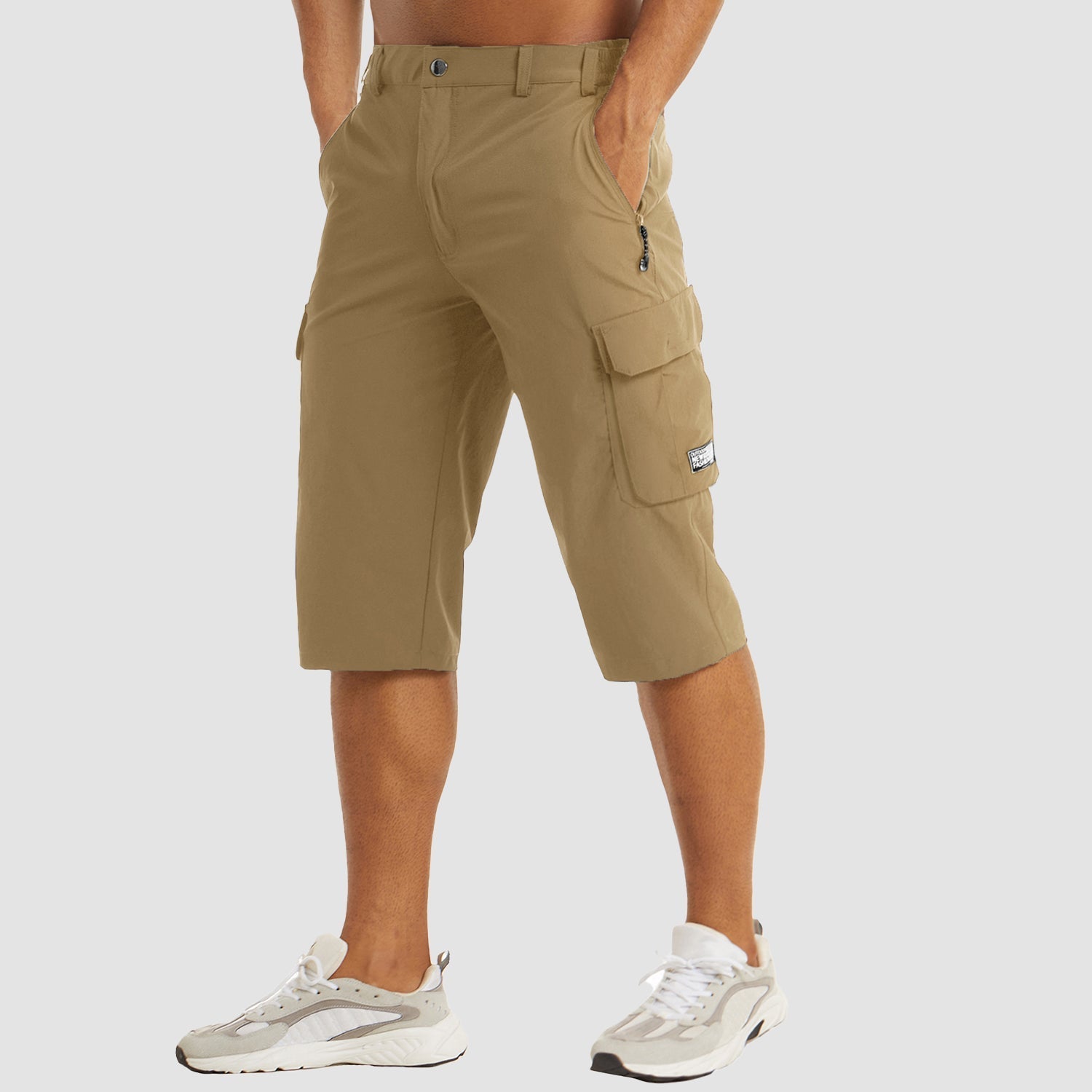 Men's Cargo Shorts | Knee Length Shorts-Men Shorts-Homefinn