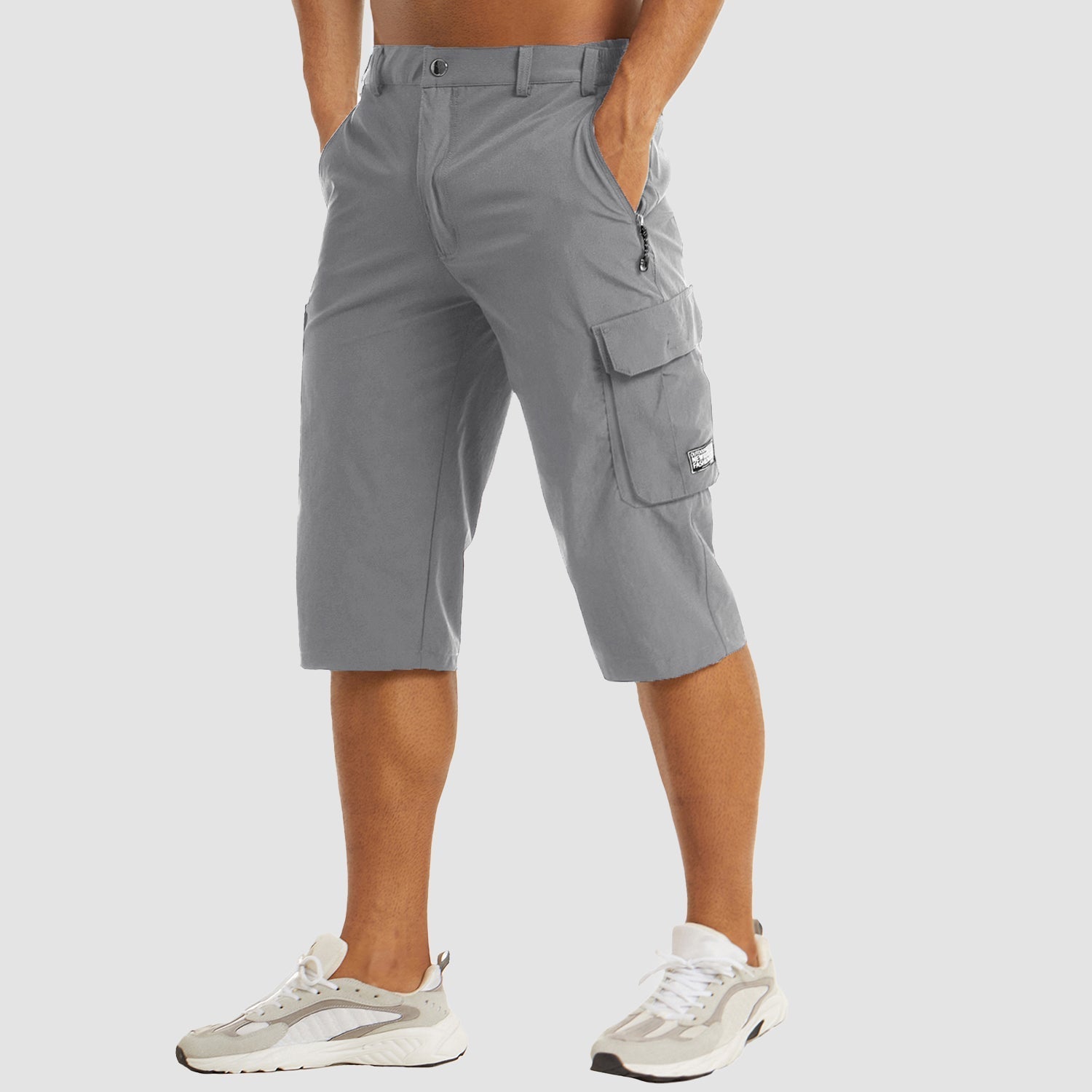 Men's Cargo Shorts | Knee Length Shorts-Men Shorts-Homefinn