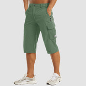 Men's Cargo Shorts | Knee Length Shorts-Men Shorts-Homefinn