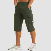 Men's Cargo Shorts | Knee Length Shorts-Men Shorts-Homefinn