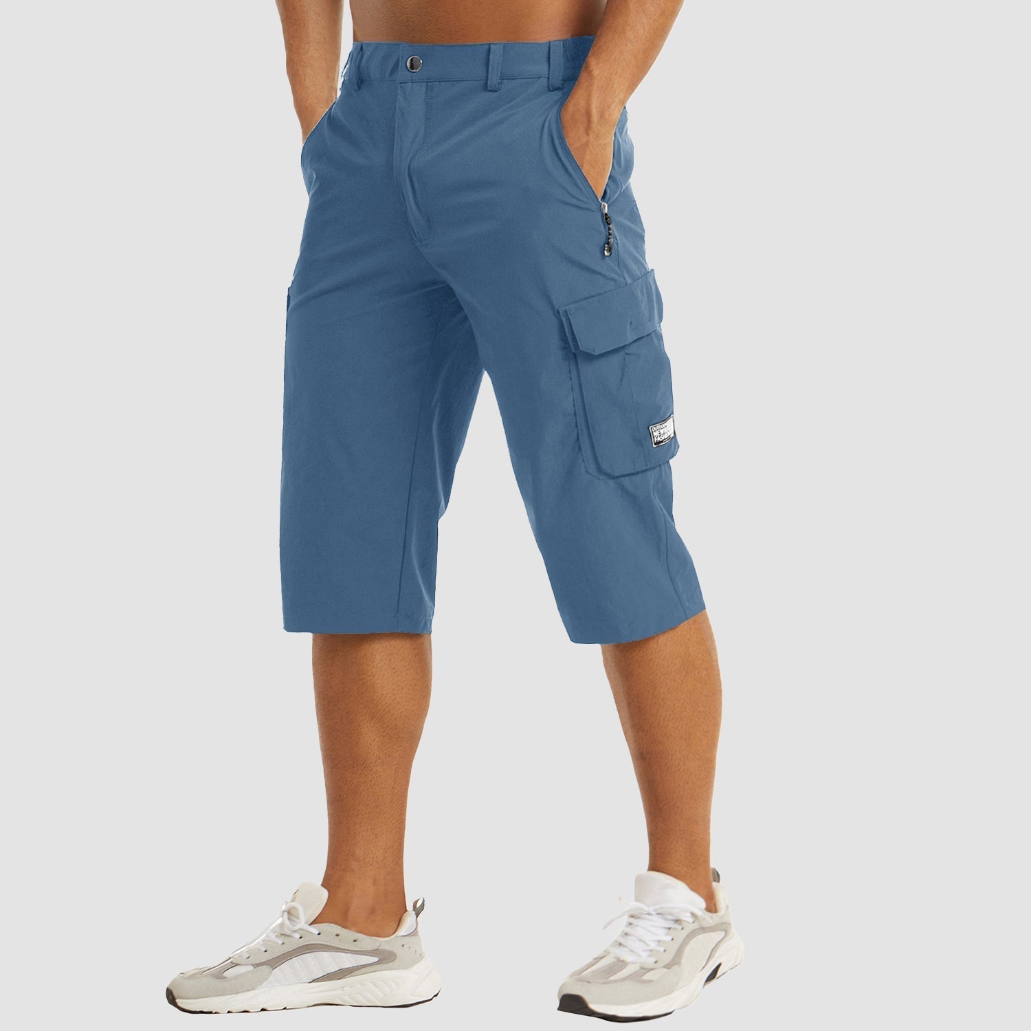 Men's Cargo Shorts | Knee Length Shorts-Men Shorts-Homefinn