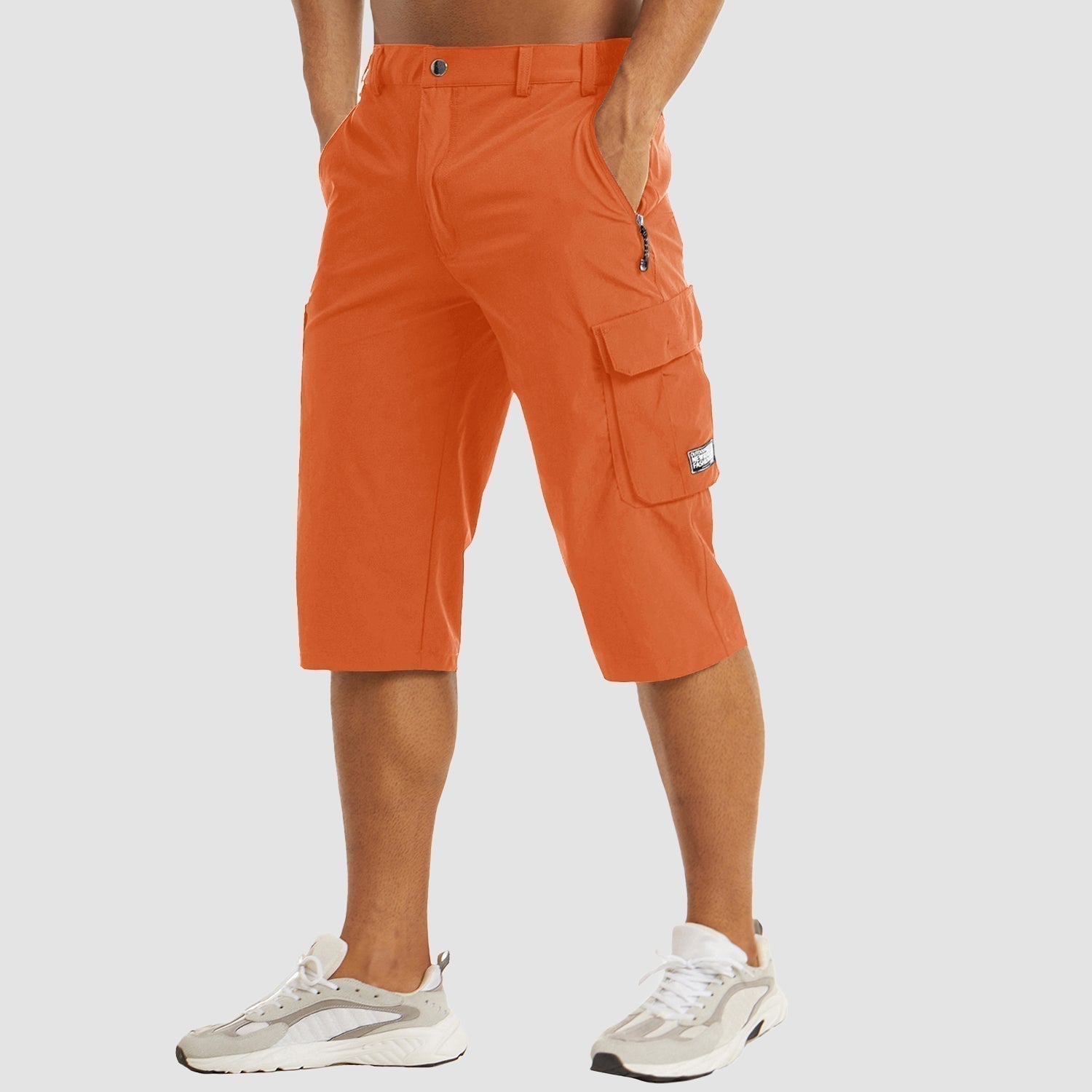Men's Cargo Shorts | Knee Length Shorts-Men Shorts-Homefinn