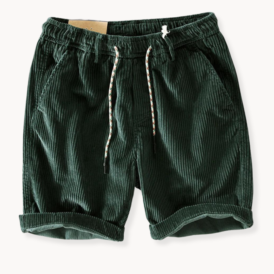 Shorts in Velvet Men Keith – Adjustable Summer Shorts in Soft Cotton with Comfortable Fit - Image 2