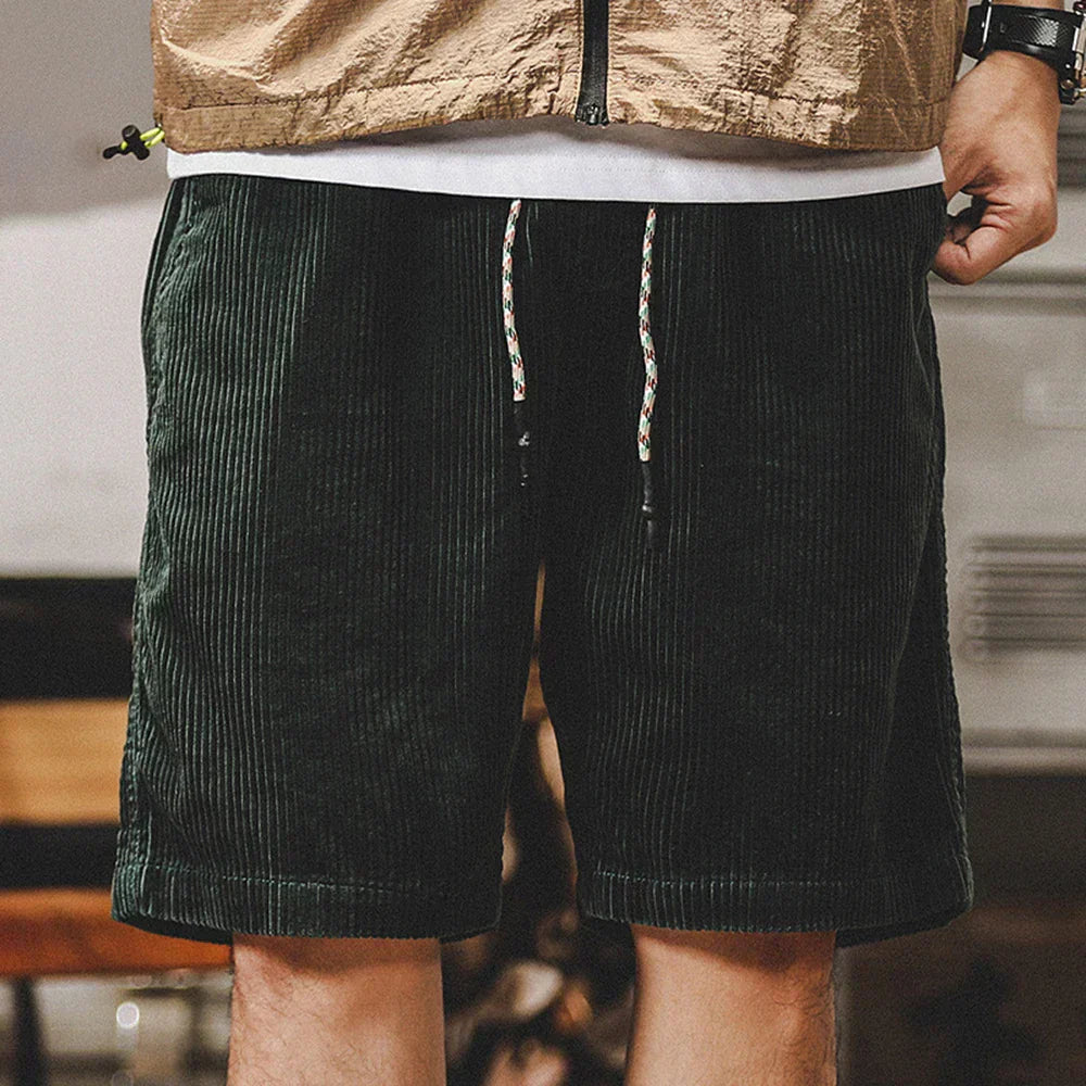 Shorts in Velvet Men Keith – Adjustable Summer Shorts in Soft Cotton with Comfortable Fit - Image 6