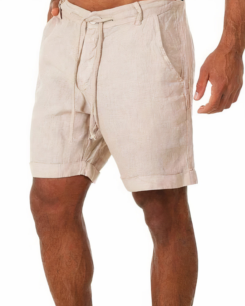 Iven Short Homme – Casual Lightweight Cropped Pants for Summer, Beach & City